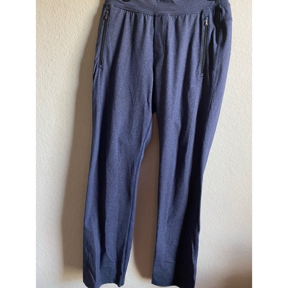 Lululemon Anti-Gravity Sweat Wicking Pant Heathered Deep Navy Athleisure Gym L - Picture 2 of 13